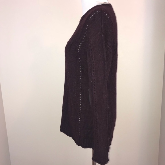 Forever 21 Eggplant Knit Sweater - L - Picture 3 of 5